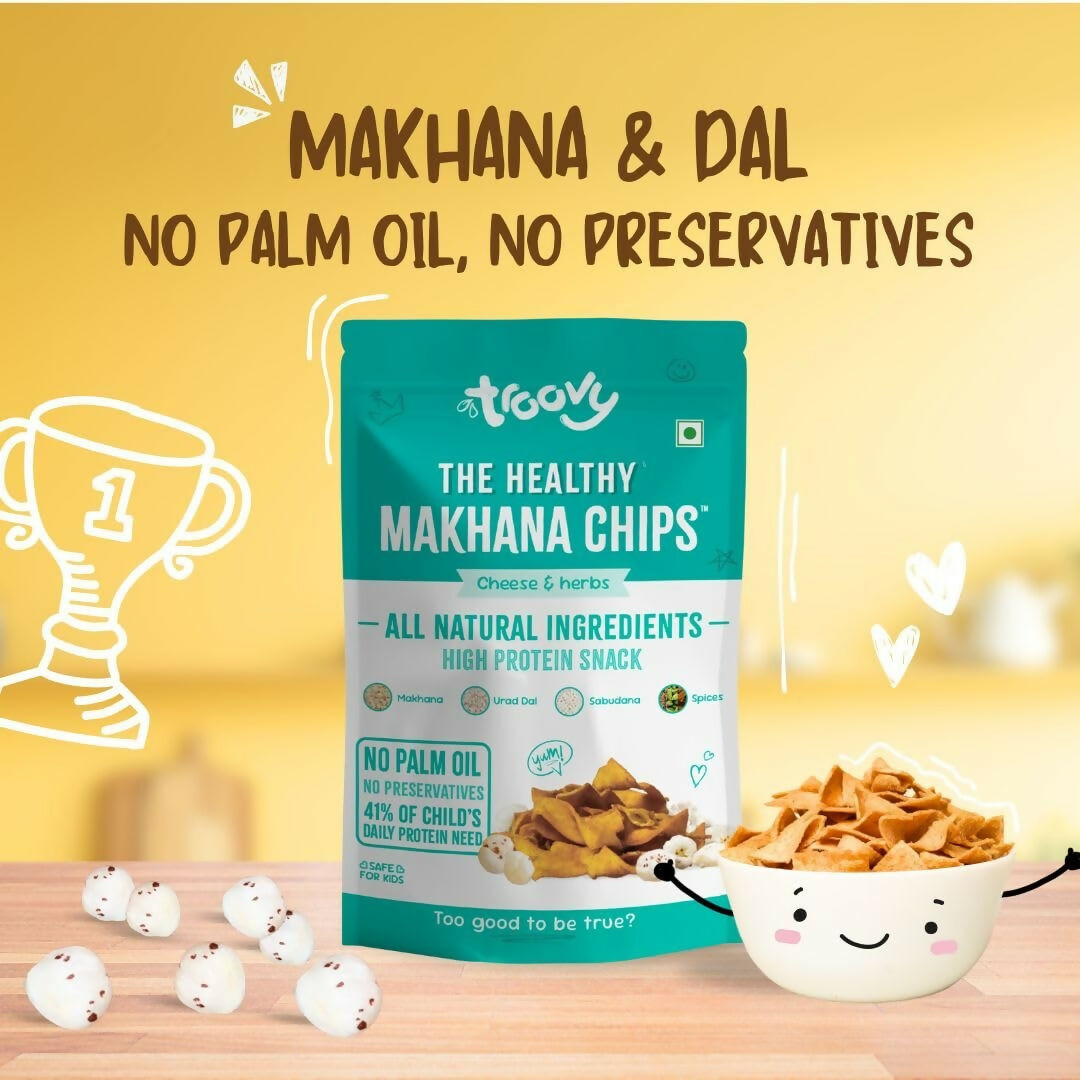 Troovy Makhana Chips Tasty & High Protein Snacks