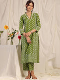 Anayna Women Floral Printed Regular Pure Cotton Kurta with Trousers