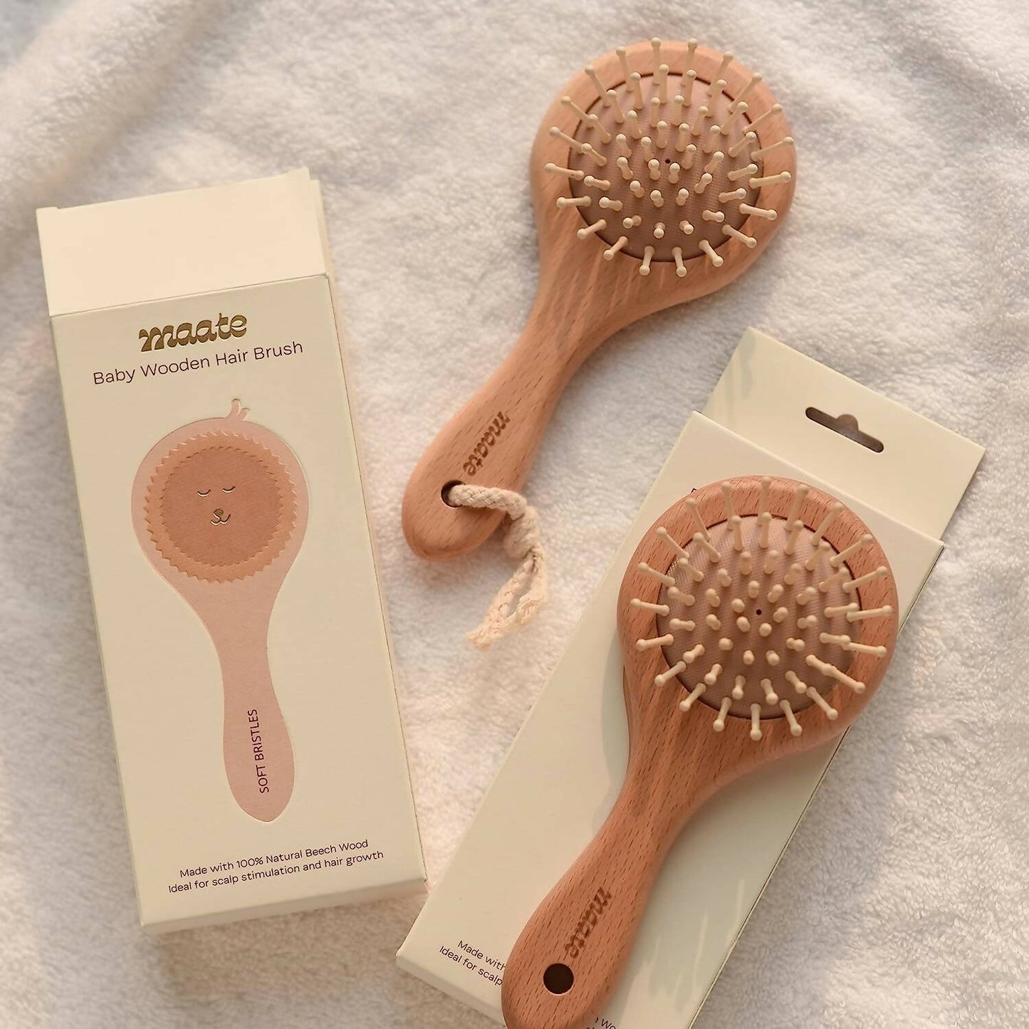 Maate Baby Wooden Comb Gift Box | Baby Wooden Hair Brush