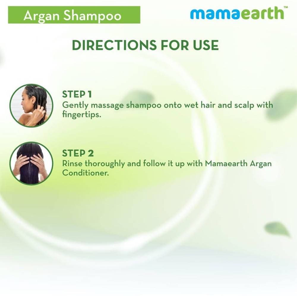 Mamaearth Argan Shampoo For Frizz-Free & Stronger Hair - 250 ml