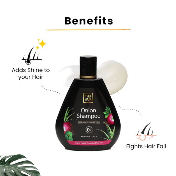 Tru Hair Onion Shampoo For Hair Fall – 200 ml
