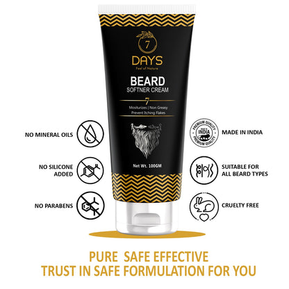 7 Days Beard Straightening & Softening Cream - 100 gms
