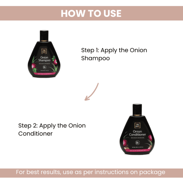 Tru Hair Onion Shampoo & Conditioner Combo