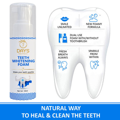 7Days Teeth Whitening Foam Pack of 2 - 50 ml