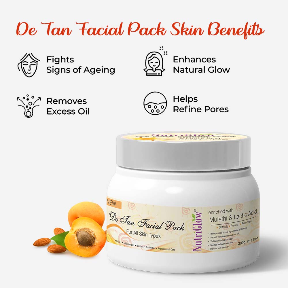 NutriGlow De Tan Facial Pack - 300 gms