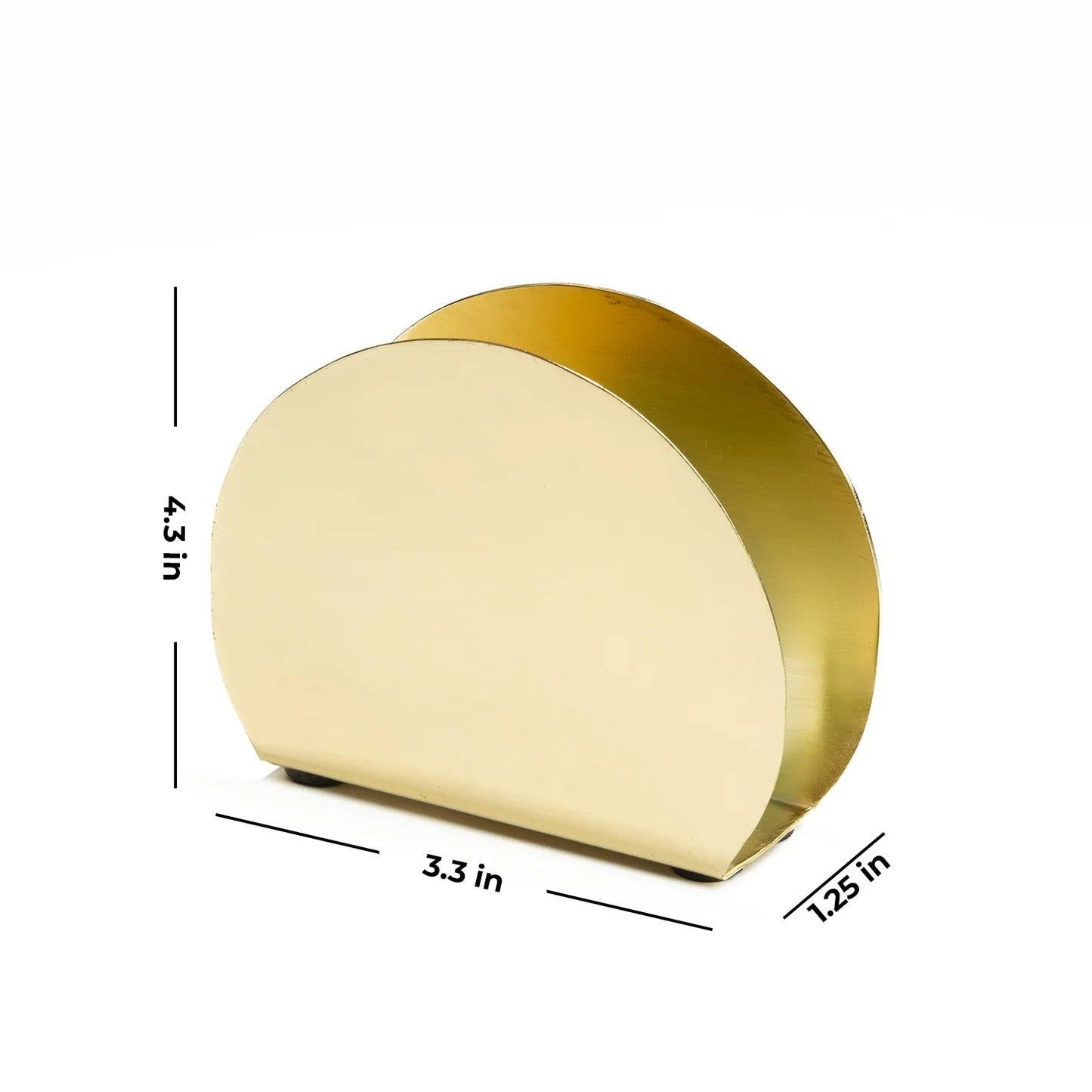 Nestroots Gleam Napkin Holder Gold Metallic Design