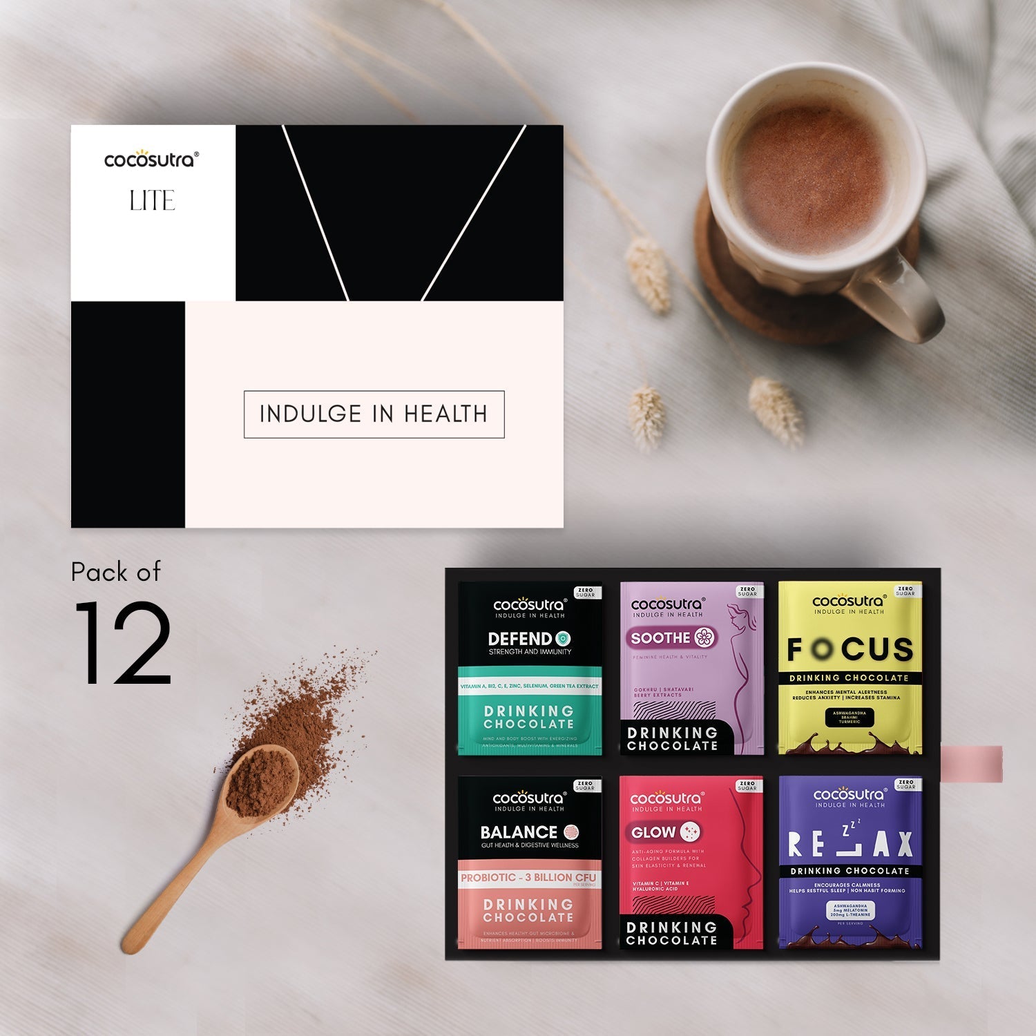 Cocosutra Sugar Free Functional Drinking Chocolate Hamper