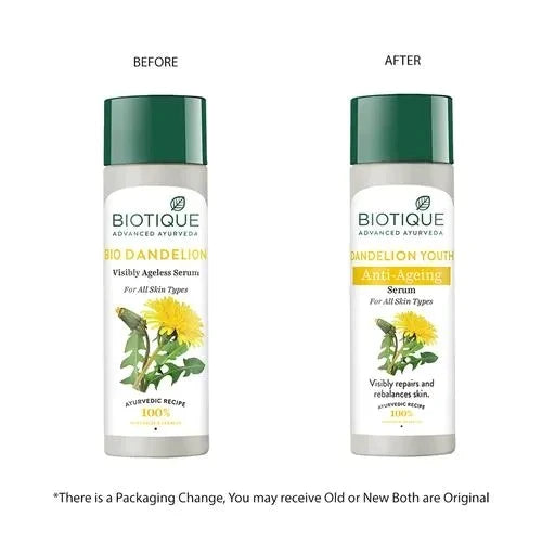 Biotique Bio Dandelion Visibly Ageless Serum - 190 ml