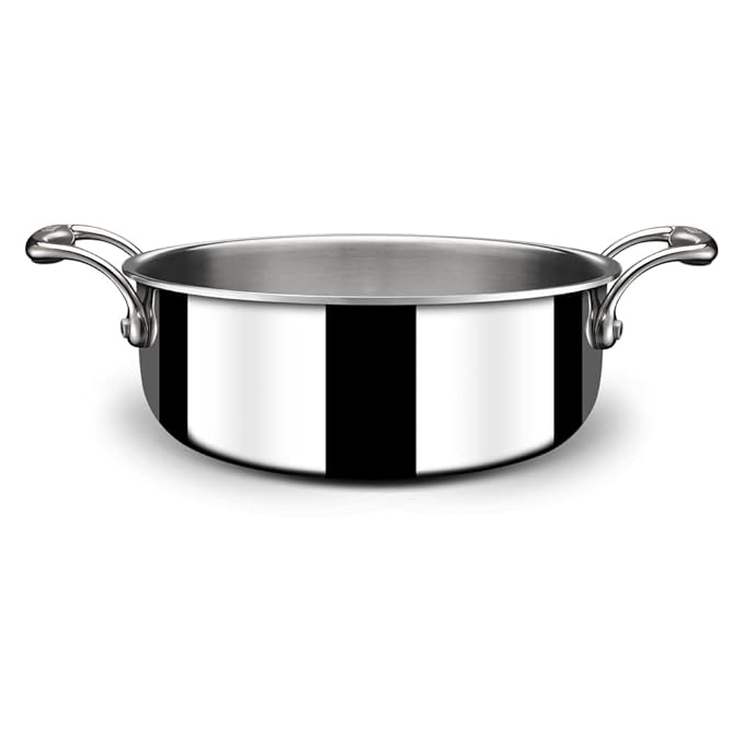 Stahl Triply Stainless Steel Cook & Serve Casserole With Lid | Artisan 4822 | 22 Cm | 3 Litres
