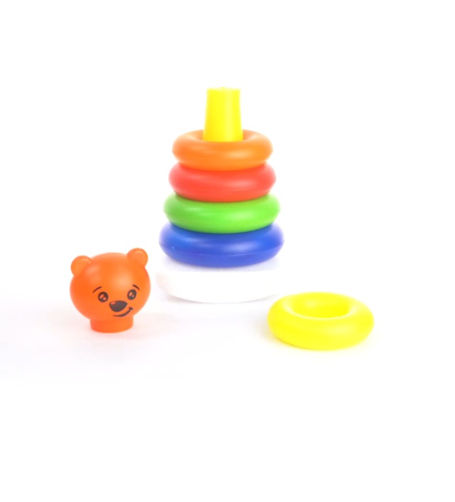 Ratna's Junior Frog Stacking Multicolour 5 Rings for Toddlers