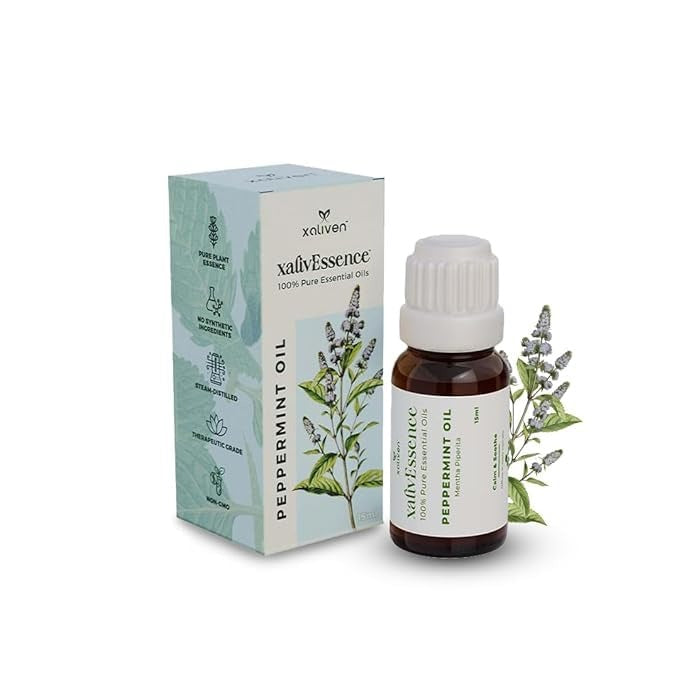 Xalivessence Peppermint Essential Oil - 15 ml (Pack of 3)