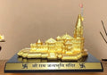 Gold Art India Ram Mandir Ayodhya Gold Plated Matte 24 Karat Minature  Large
