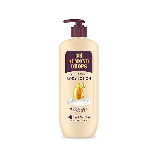 Bajaj Almond Drops Non-Sticky Body Lotion Long Lasting Moisturization - 400 ml