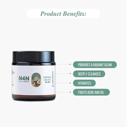 Nature4nature Moisturising Face Pack for Women and Men | With Chamomile and Khus - 75 Gms