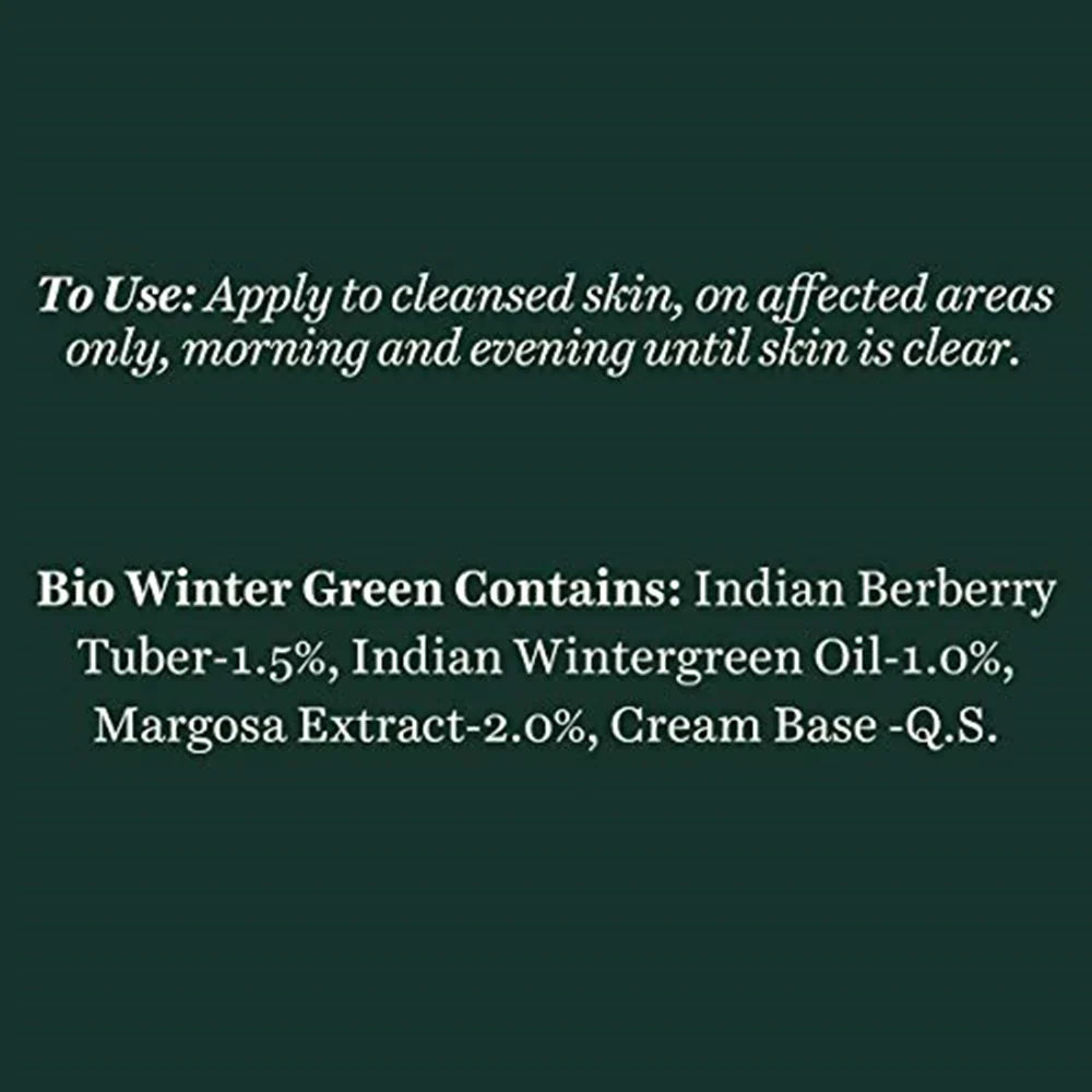 Biotique Bio Winter Green Spot Correcting Anti Acne Cream - 15 gms