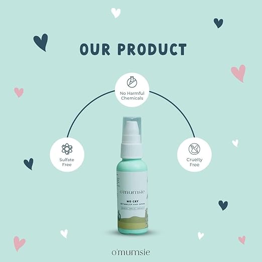 O'mumsie No Cry Detangler Hair Serum for Kids - 100 ml