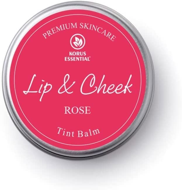 Korus Essential Rose Lip & Cheek Tint Balm for Women - 8 gms
