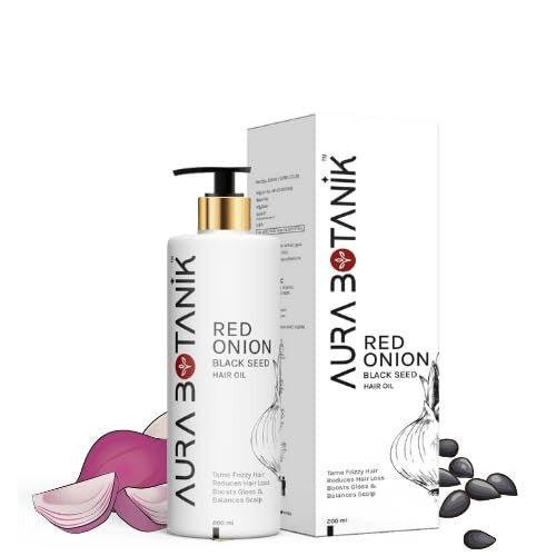 Aura Botanik Red Onion & Collagen Anti-Hairfall Oil - 200 ml