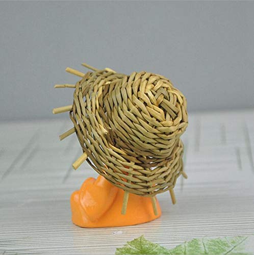 Tied Ribbons Plastic Set Of 4 Buddha Monk Statue Fantasy Figurines Showpiece For Home