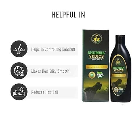Bhumika Vedics Herbal Hair Oil For Men & Women - 200 ml