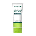 WishCare Salicylic Acid Face Wash For Women & Men | Reduces Acne & Controls Oil | With AHA, Green Tea, Chamomile & Tea Tree | Salicylic Acid Face Wash For Oily Skin & Acne Prone Skin | 100ml