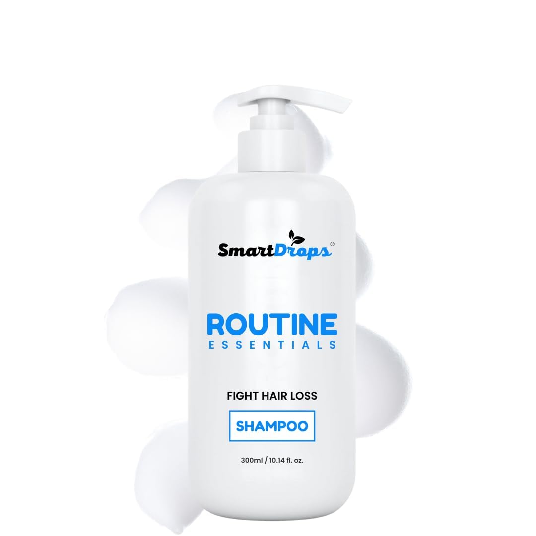 Smartdrops Fights Hair Loss, Daily Use Shampoo - Hair Growth, Hair Thickening Shampoo | shampoo for dry and frizzy hair | shampoo for dry and damaged hair | 300 Ml (Pack 1)