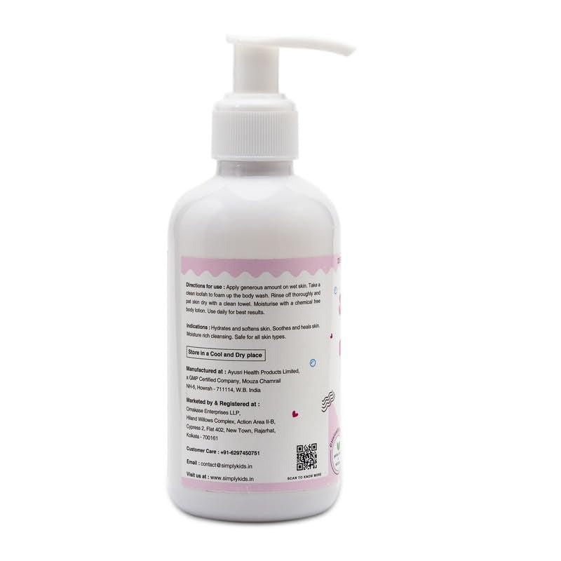 Simply Kids Body Wash for 4-12 Years - 175 ml