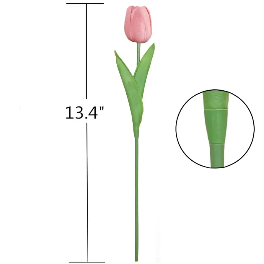 PU Real Touch Tulips Artificial Flowers 12 Pcs Flowers Arrangement Bouquet Colourful
