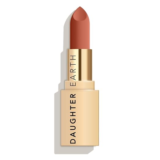 Daughter Earth Midnight Mocha 100% Vegan Natural Lipstick, Highly Pigmented Lightweight Lip Color - 4 Gms