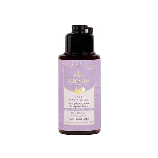 AreoVeda Dermatologically Tested Baby Massage Oil - 50 ml