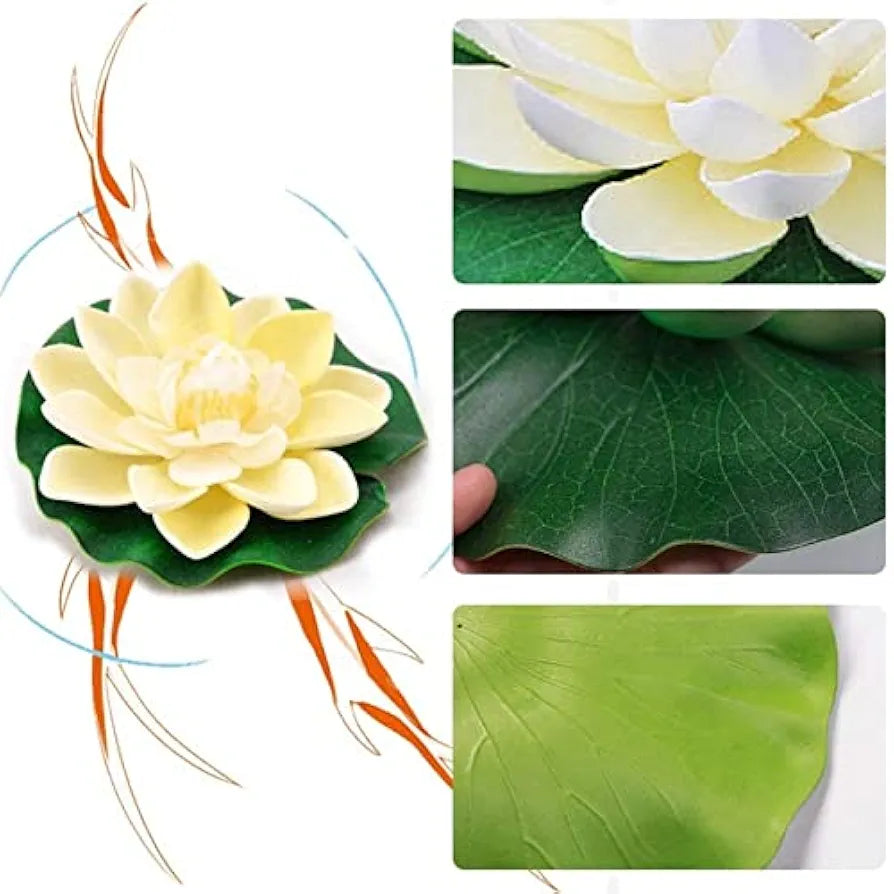 Assorted Colour Big Lotus Artificial Floating Flower For Water Bowl