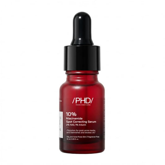 /PHD/ 10% Niacinamide Spot Correcting Serum | Niacinamide for Oily Skin, Acne Scars & Enlarged Pores | Face Serum for Acne-Prone Skin with 2% NAG | Fades Marks, Controls Oil I 10ml