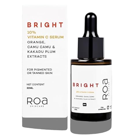 R.O.A Skincare Bright Vitamin C Face Serum for Men and Women - 30 ml