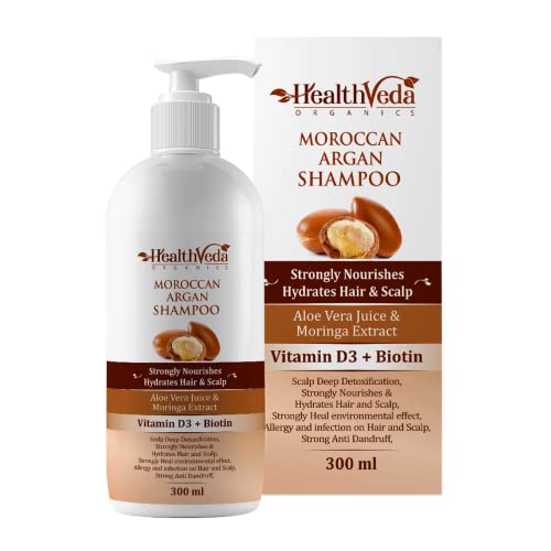 Health Veda Organics Moroccan Argan Shampoo For Hair Repair