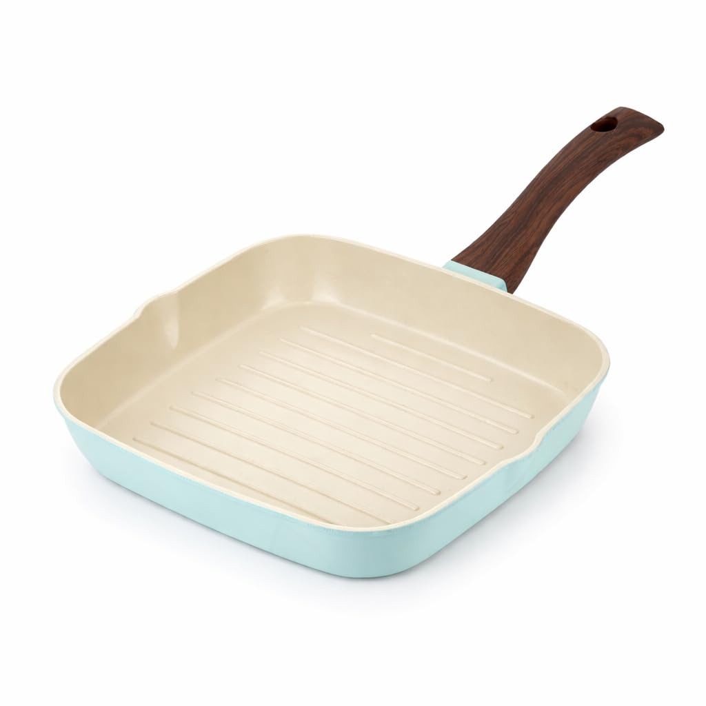 Vinod CeraVit Square Grill Pan Ceramic Non-Stick Induction Friendly