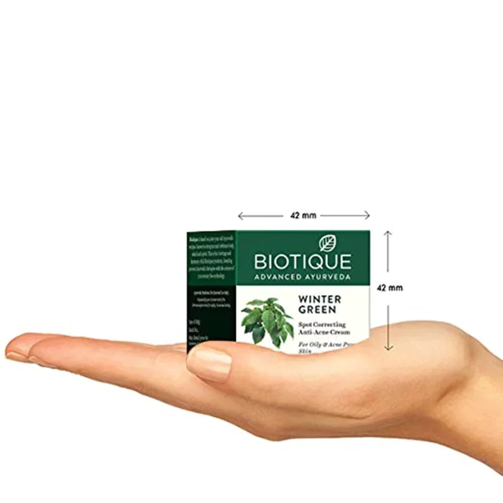 Biotique Bio Winter Green Spot Correcting Anti Acne Cream - 15 gms