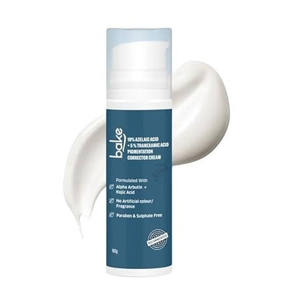 Bake 10% Azelaic Acid + 5% Tranexamic Acid Pigmentation Corrector Cream - 30 gms