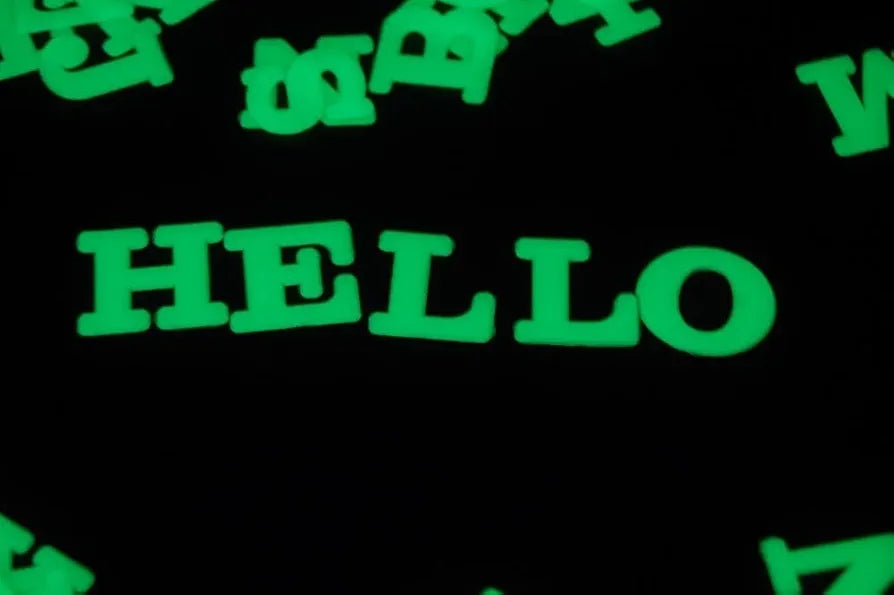 God & God's Glow in the Dark English Alphabets for Home Decoration/Educational Purpose Design 5