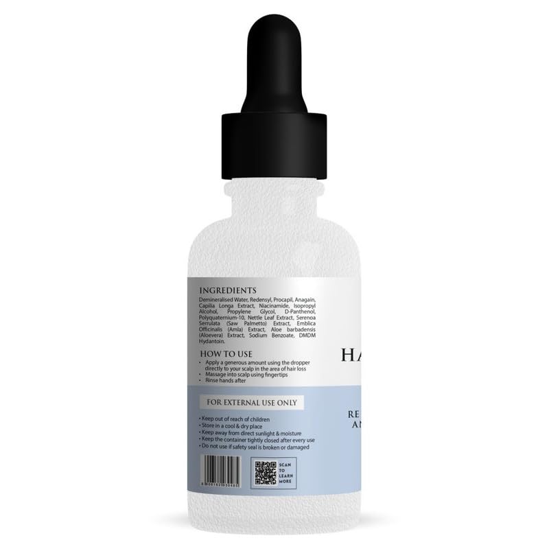 Nirvasa Hair Vitals Hair Growth Serum (50ml) | With 3% Redensyl, Procapil & Saw Palmetto | Natural DHT Blocker for Hair Fall Control & Growth | Fast Absorption, Non-Sticky & Non-Irritating