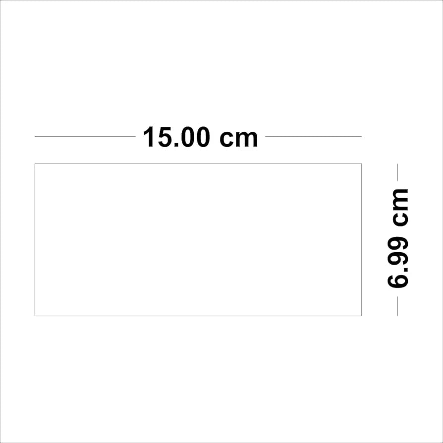 Bikri Kendra Ind 20 Rectangle Golden Mirror Stickers for Wall Decor Acrylic Self-Adhesive Stickers