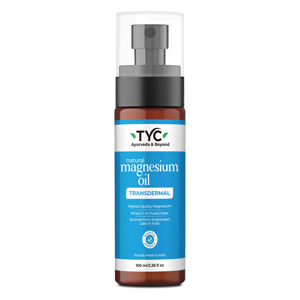 TYC-Trust Your Choice Natural Magnesium Oil Mist Spray, Muscle Relaxant, Reduces Fatigue, Relieves Foot Tension, Helps in Better Sleep, For Men and Women 100 ml