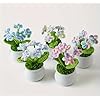 Crochet Flowers Artificial Sunflower Small Gradient Mix Daisy with Pot