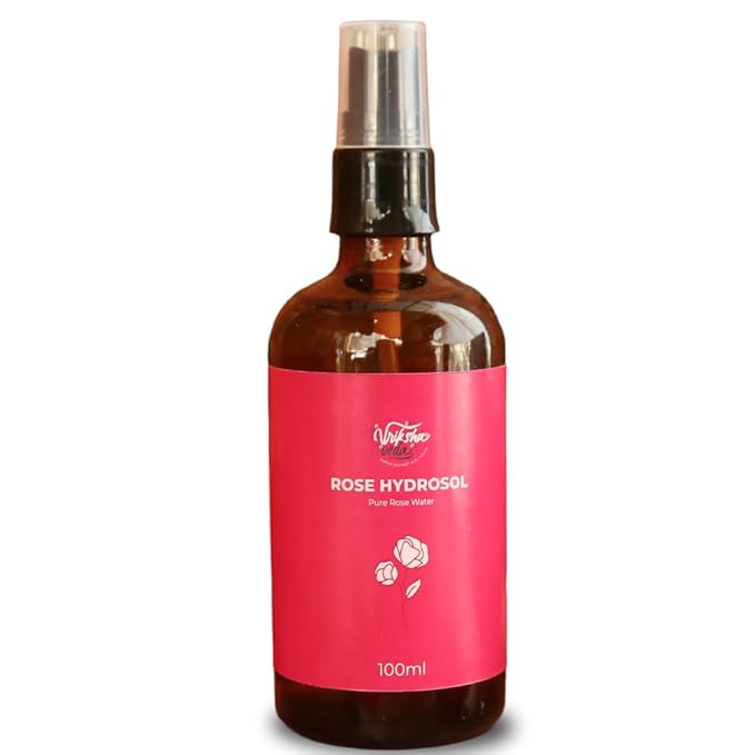 Vriksha Veda Rose Hydrosol Steam Distilled Rose Hydrosol For Face - 100 ml