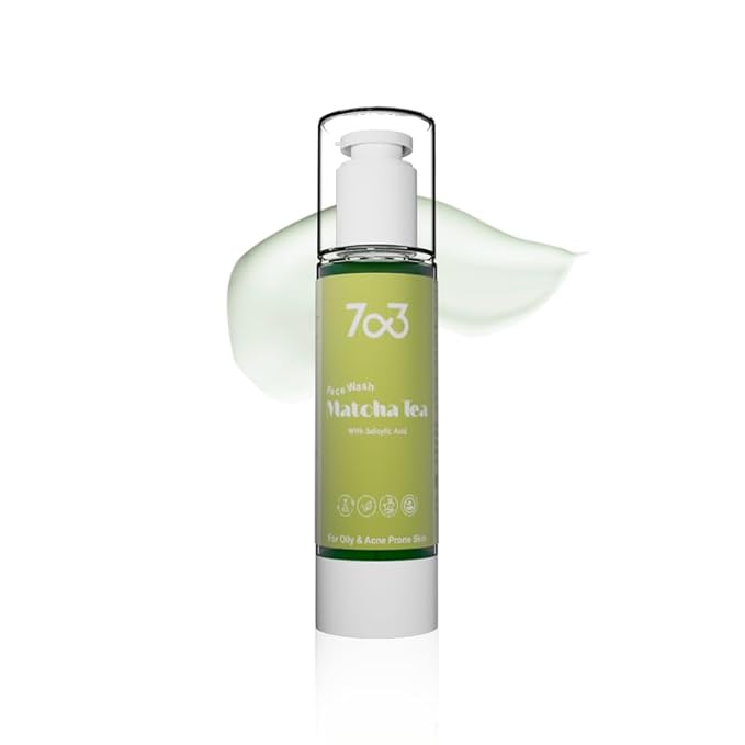 7o3 Face Wash With Matcha Tea & Green Tea – Hydrating Cream Cleanser for Radiant, Refreshed Skin - 100 Ml