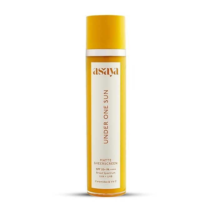 Asaya Matte Sunscreen SPF 50+ PA+++ Ceramides & Vitamin C