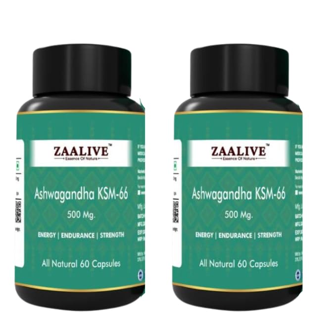 Zaalive Ashwagandha KSM-66 - 60 capsules