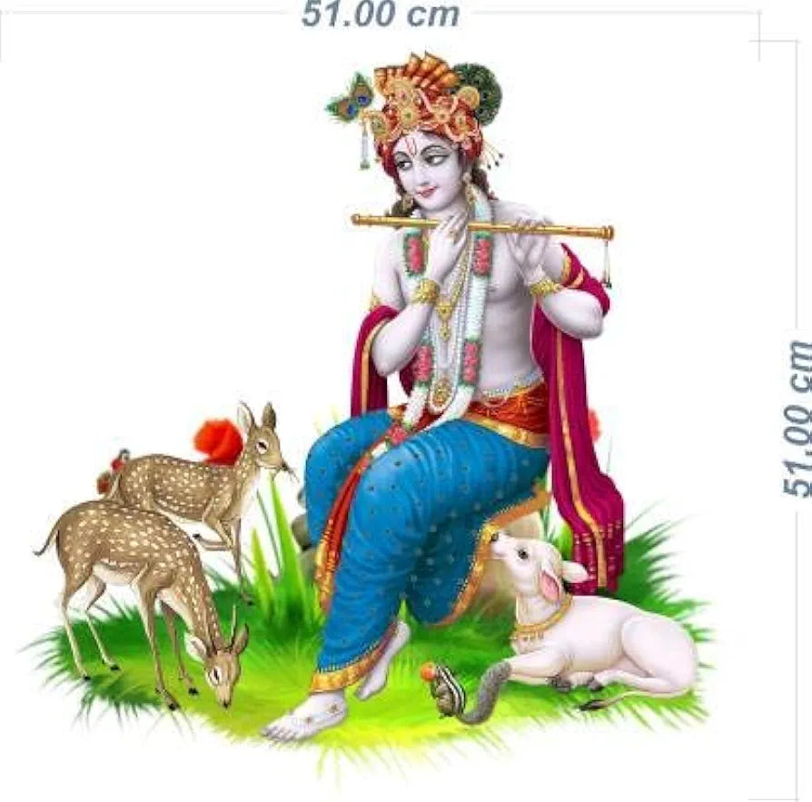 Rangoli Vinyl Wall Sticker Multicolour Vinyl Medium Size 40cm or 50 cm