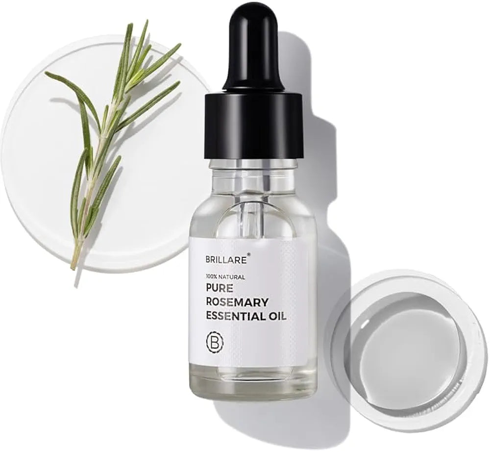 Brillare Pure Rosemary Essential Oil for Hair Growth & Scalp Nourishment - 15 ml