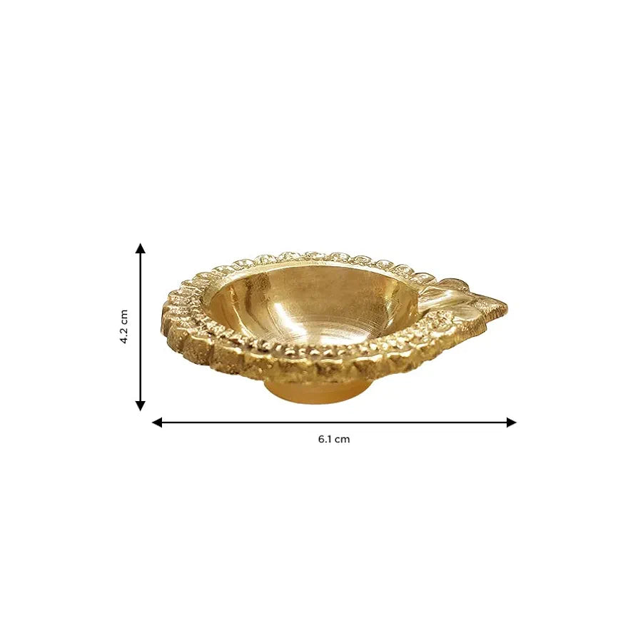 Shubhkart Nitya Brass Dhan Kuber Diya for Daily 180Gm