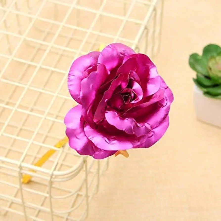 Forever Love Pink Rose Artificial Flower Velvet Box Pink